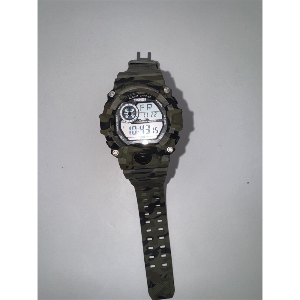 Skmei Camouflage Army New Watch Multifunction Men Digital Electronic Wristwatch